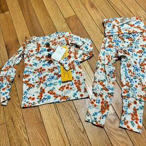 Brand New With Tags Jelly Comfort Cute Floral Baby Girl Pj Set Size 3-6 Months